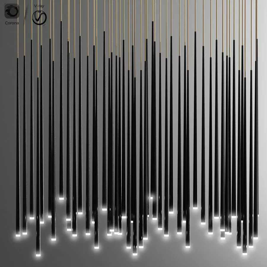 Slim Light Pendant 3D model_0