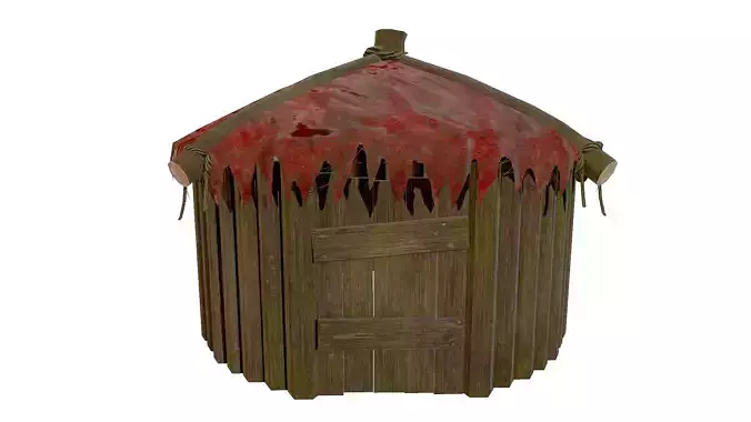 Orc Hut - Game Ready Low-poly 3D model