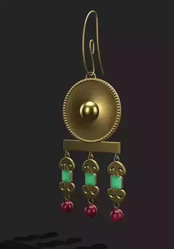 0122 drop earring