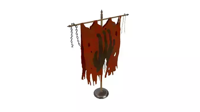 Orc Flag - Game Ready