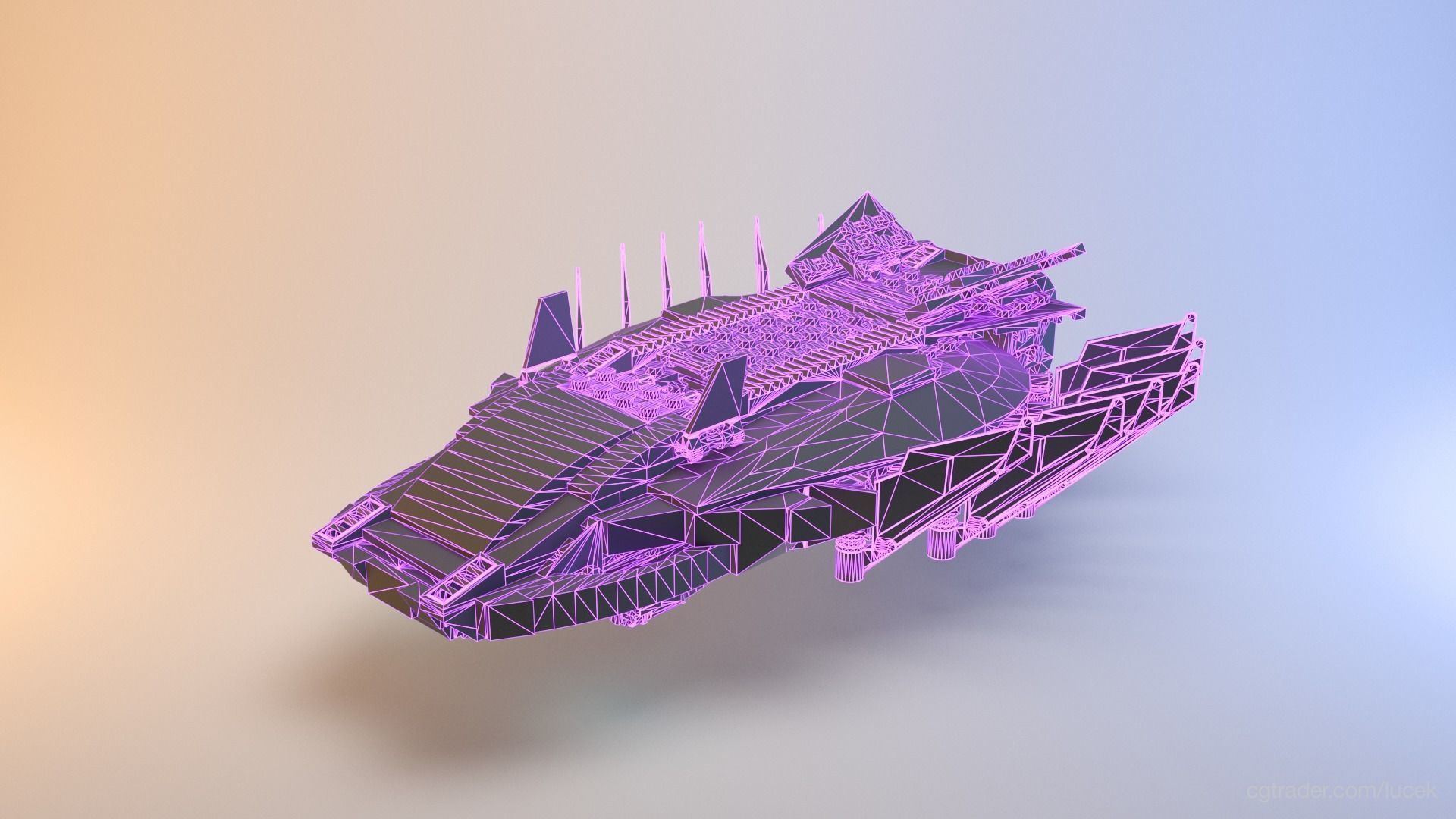 Lego - Marvel Royal Talon Fighter Attack - 76100 Low-poly 3D model_1