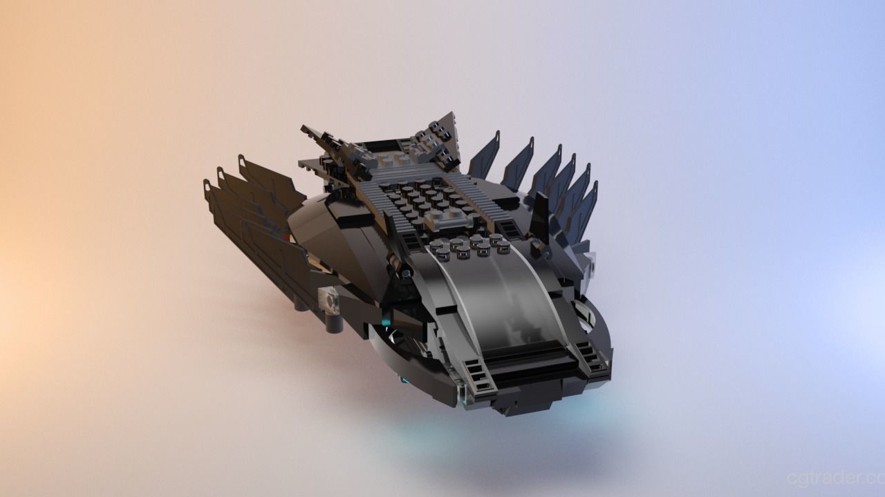 Lego - Marvel Royal Talon Fighter Attack - 76100 Low-poly 3D model_13