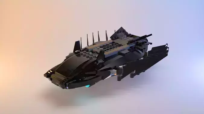 Lego - Marvel Royal Talon Fighter Attack - 76100 Low-poly 3D model