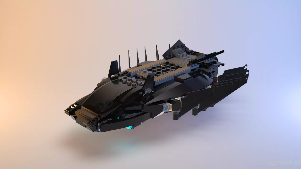 Lego - Marvel Royal Talon Fighter Attack - 76100 Low-poly 3D model_0