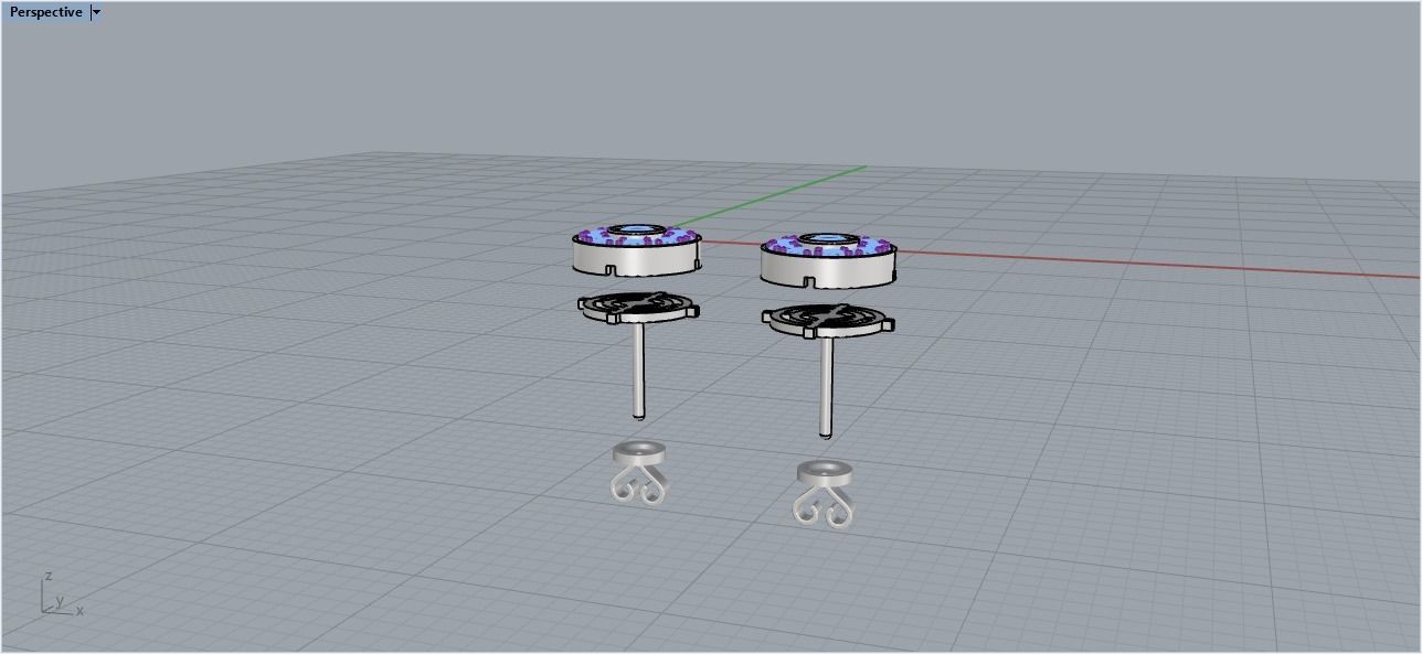 Stud earring  3D print model_10