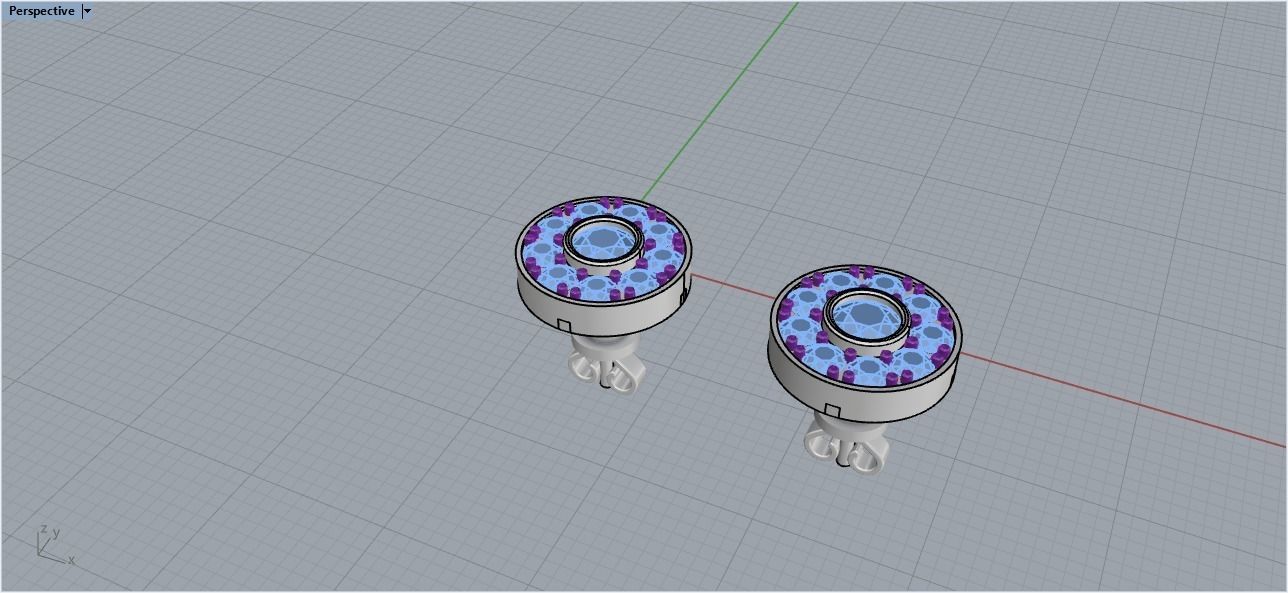 Stud earring  3D print model_7