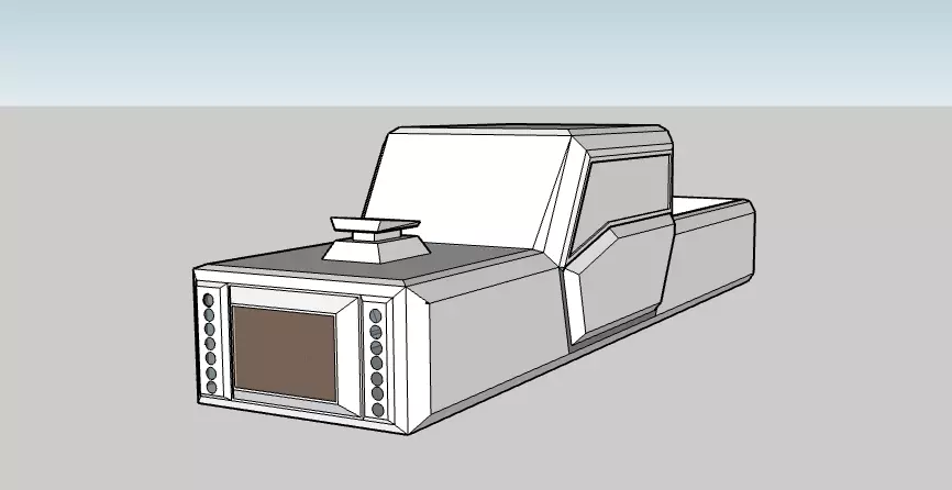 Truck front of device Free 3D model