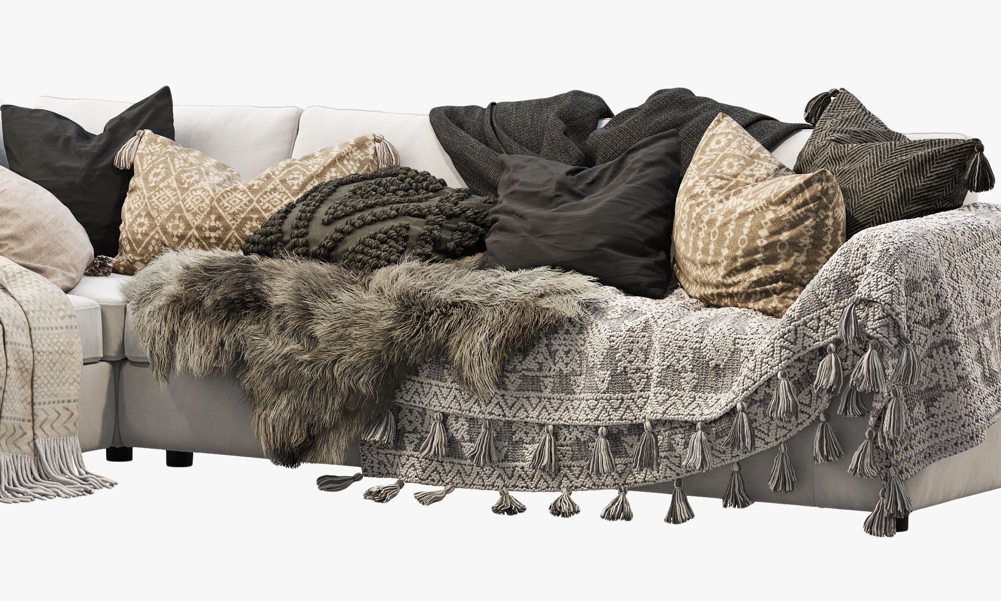 EQ3 Cello 3-Piece Sectional Sofa 3D model_5