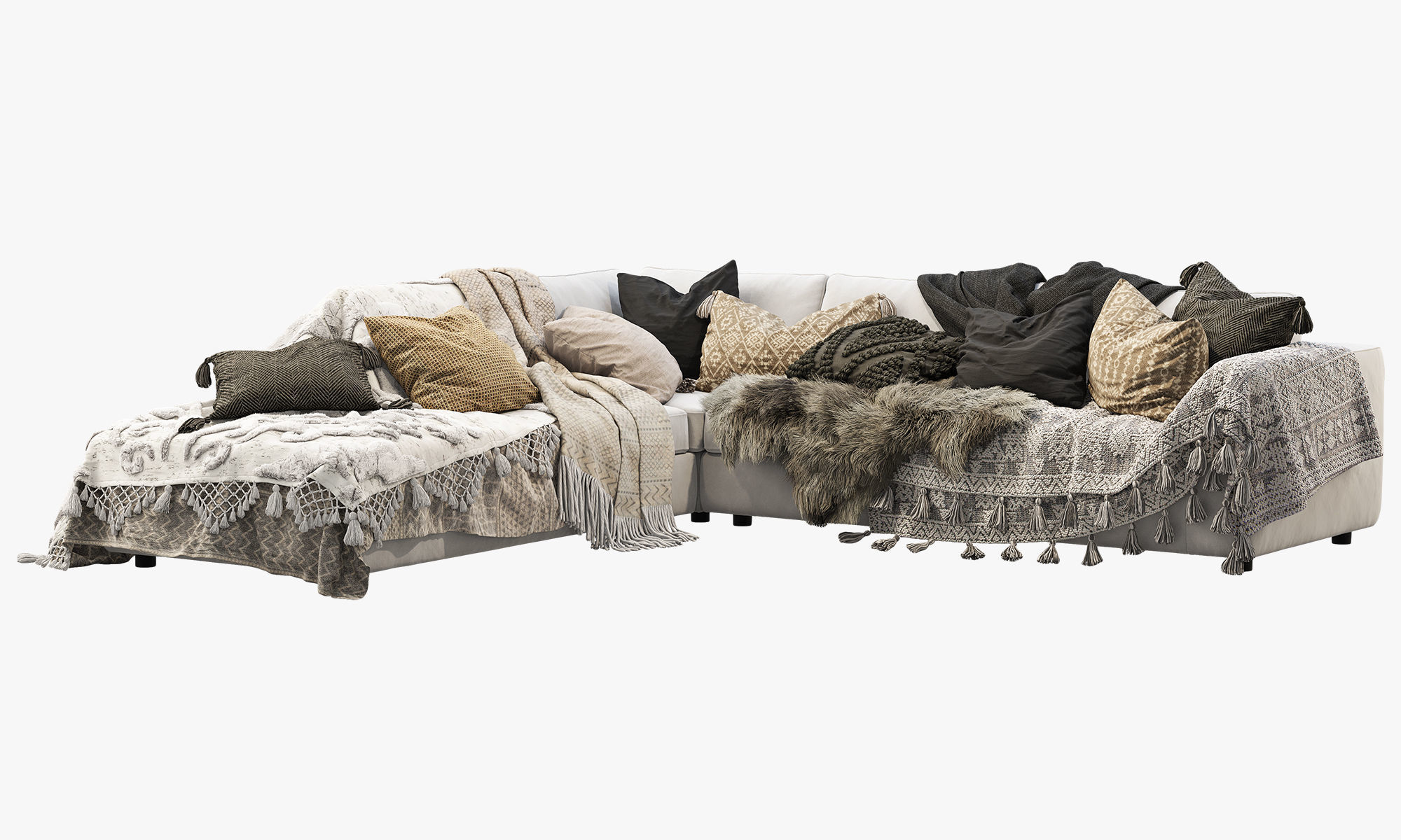 EQ3 Cello 3-Piece Sectional Sofa 3D model_3