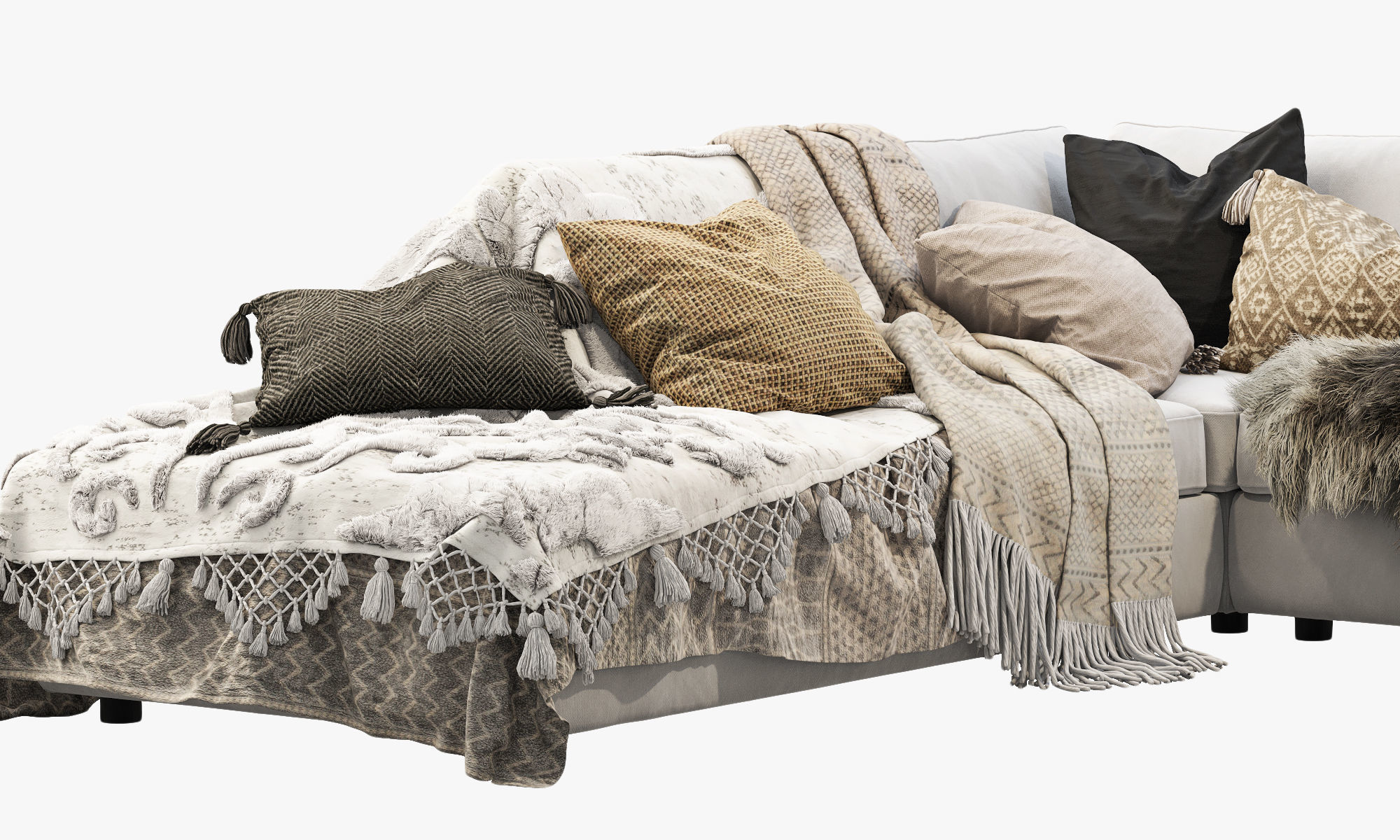 EQ3 Cello 3-Piece Sectional Sofa 3D model_4