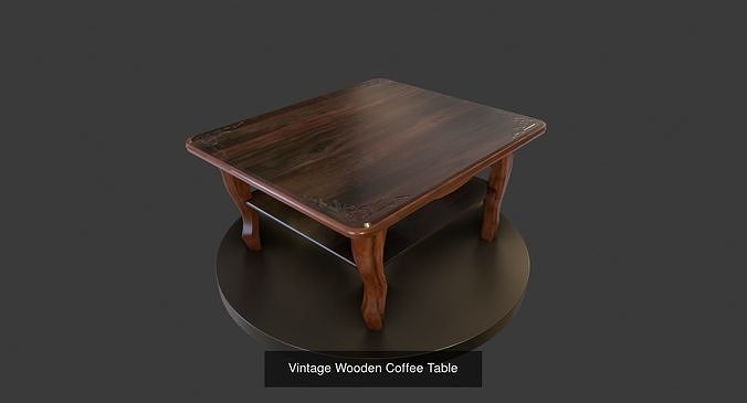 Vintage Furniture Set 3D Model Pack 6