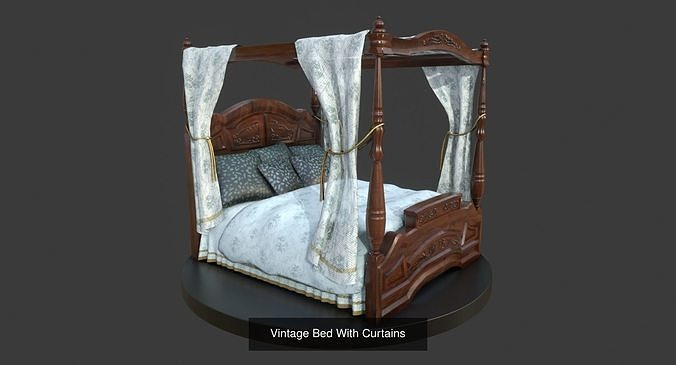Vintage Furniture Set 3D Model Pack 7
