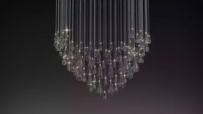 Glass Drops Haida Pendant