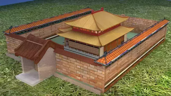 Chinese ancient house 3D model