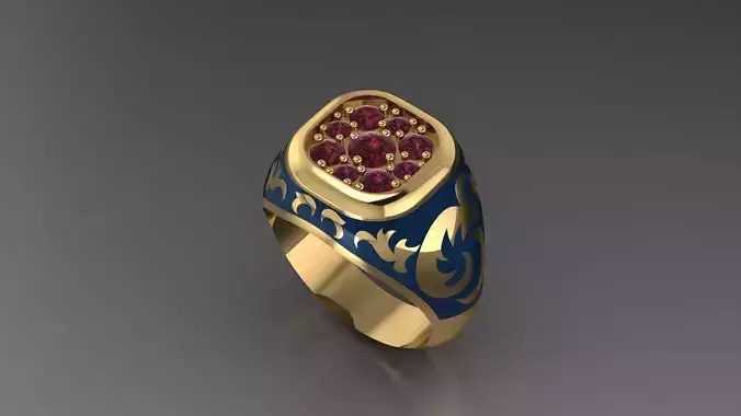 men ring 25 3D print model