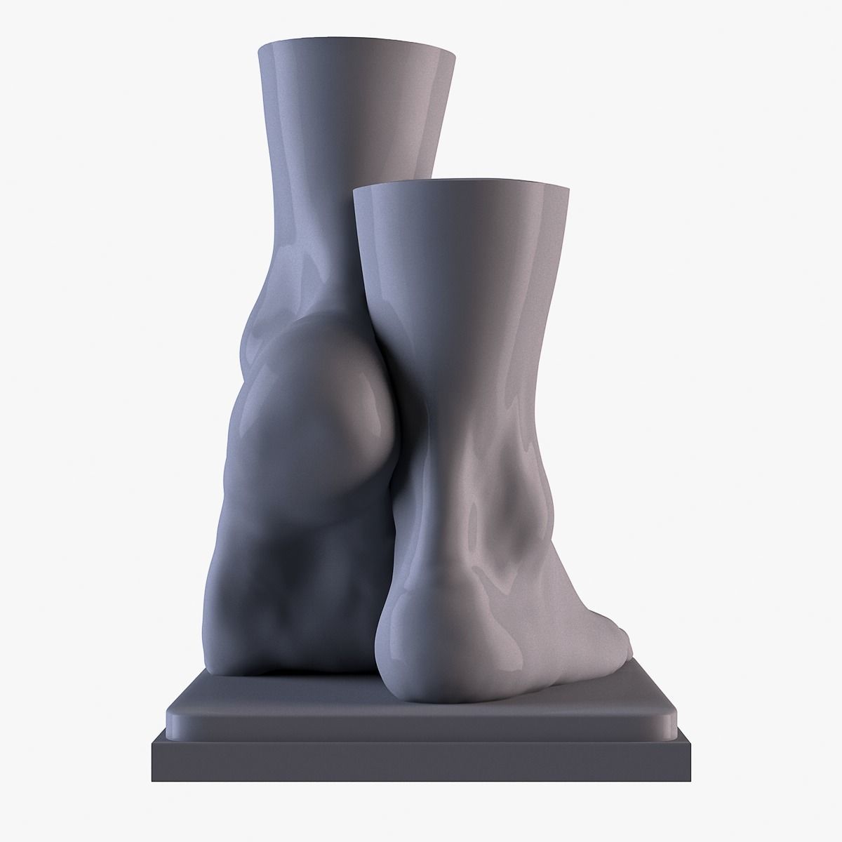 Foot Vase 3D print model_10
