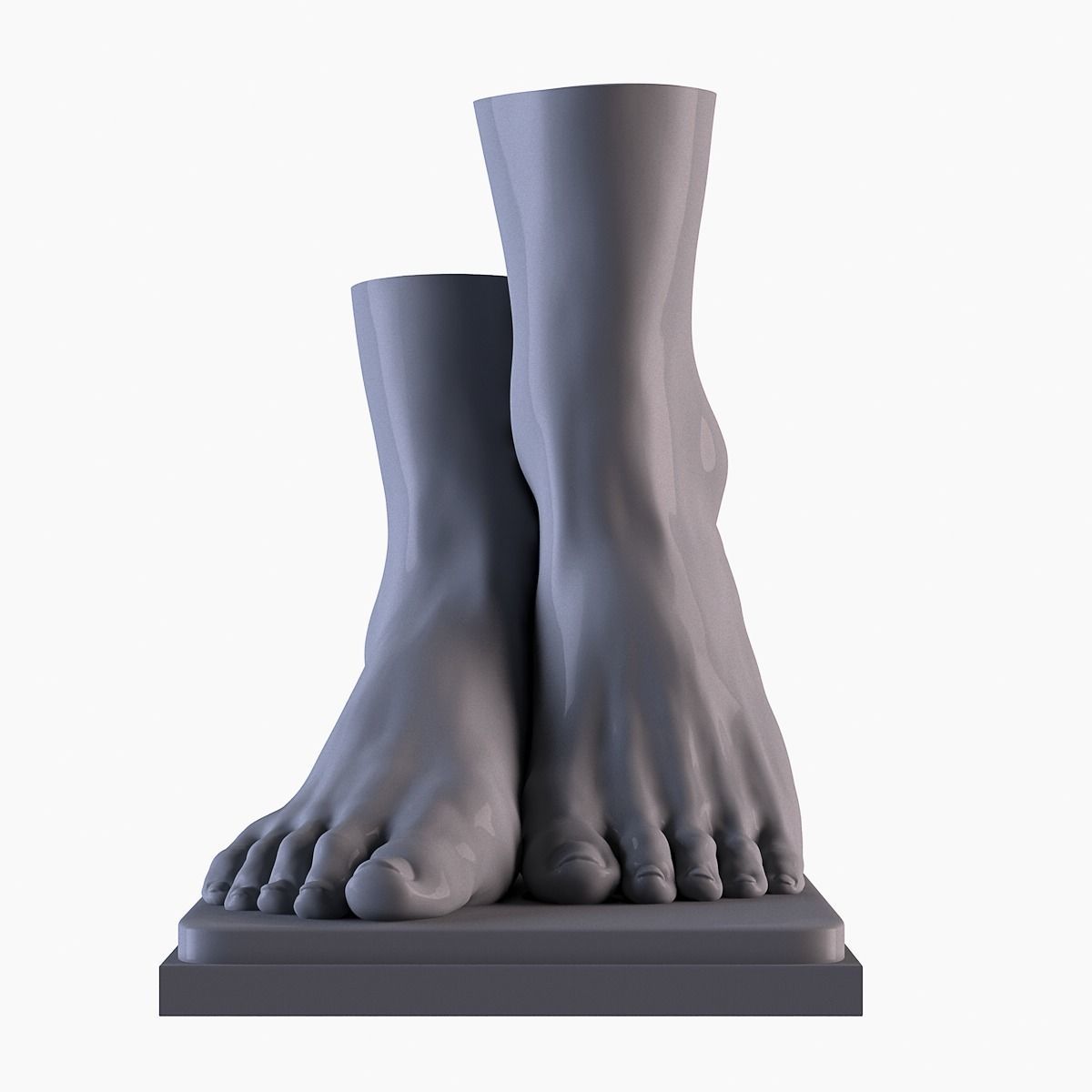 Foot Vase 3D print model_6