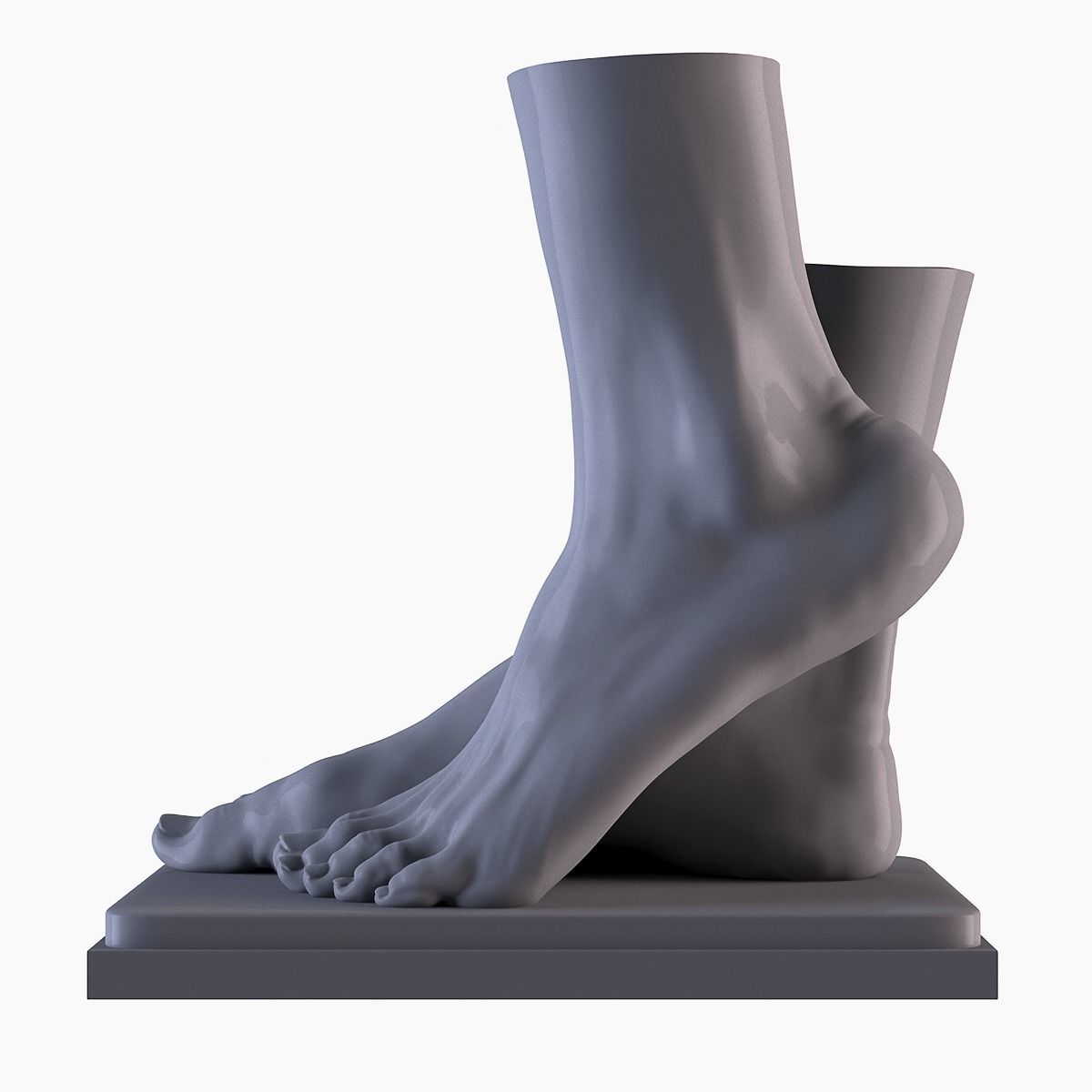 Foot Vase 3D print model_8