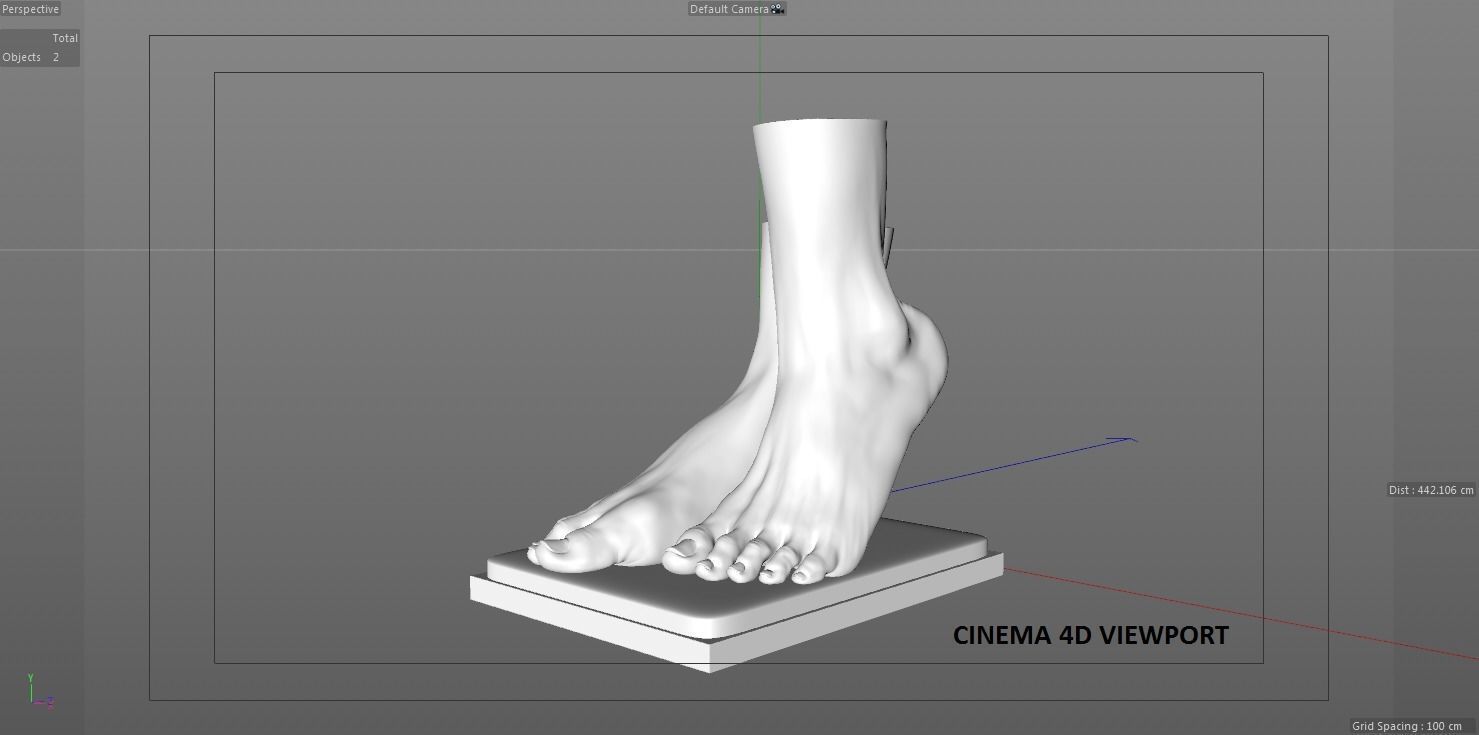 Foot Vase 3D print model_15