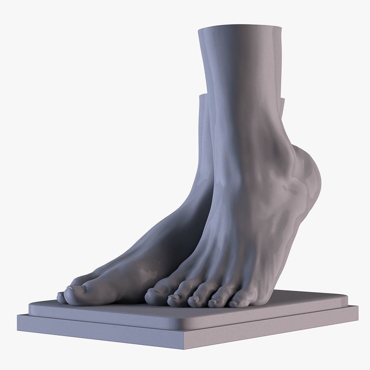 Foot Vase 3D print model_7