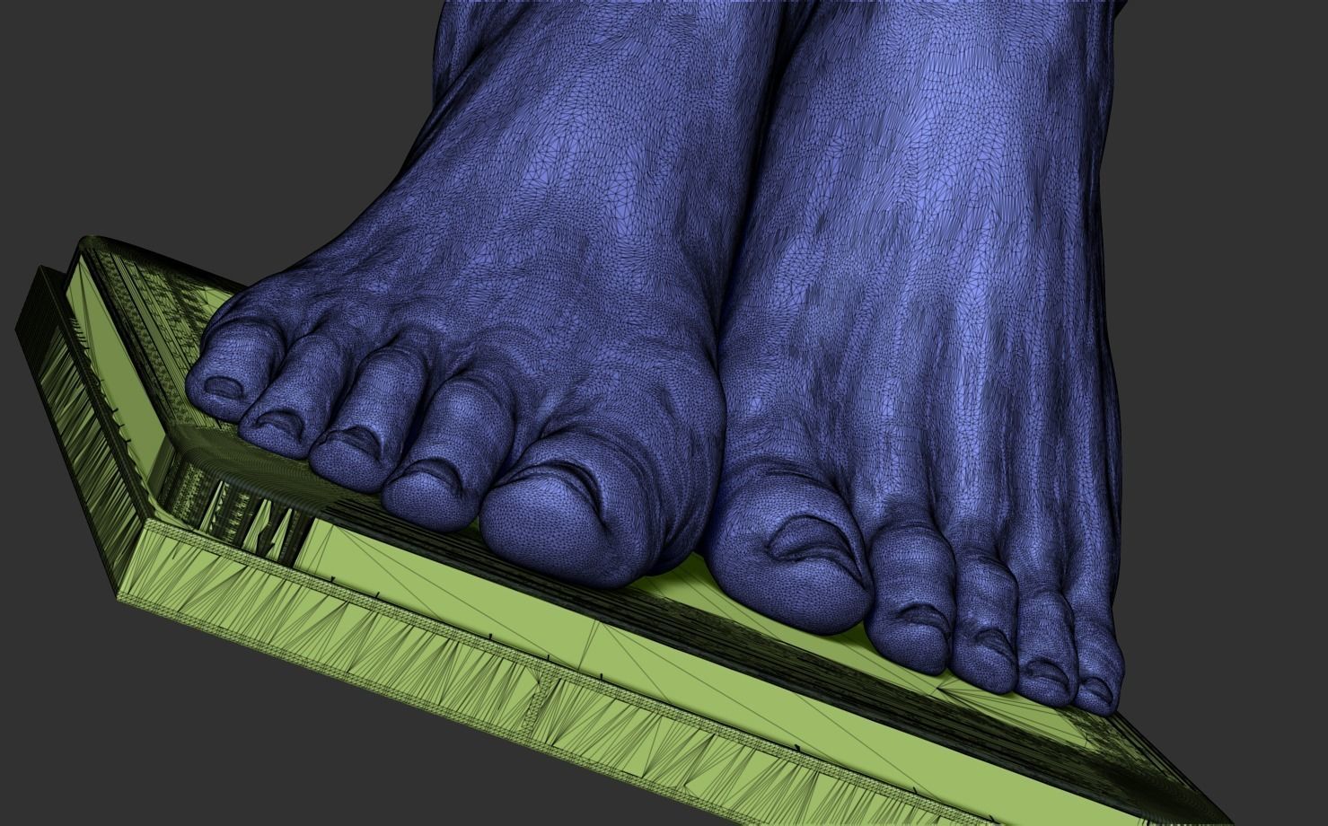 Foot Vase 3D print model_19