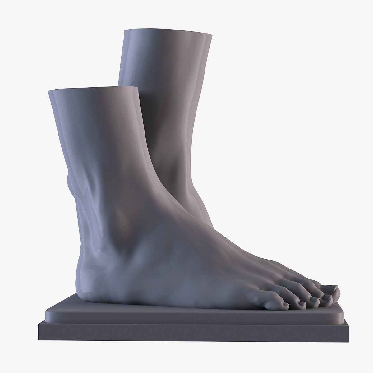 Foot Vase 3D print model_12