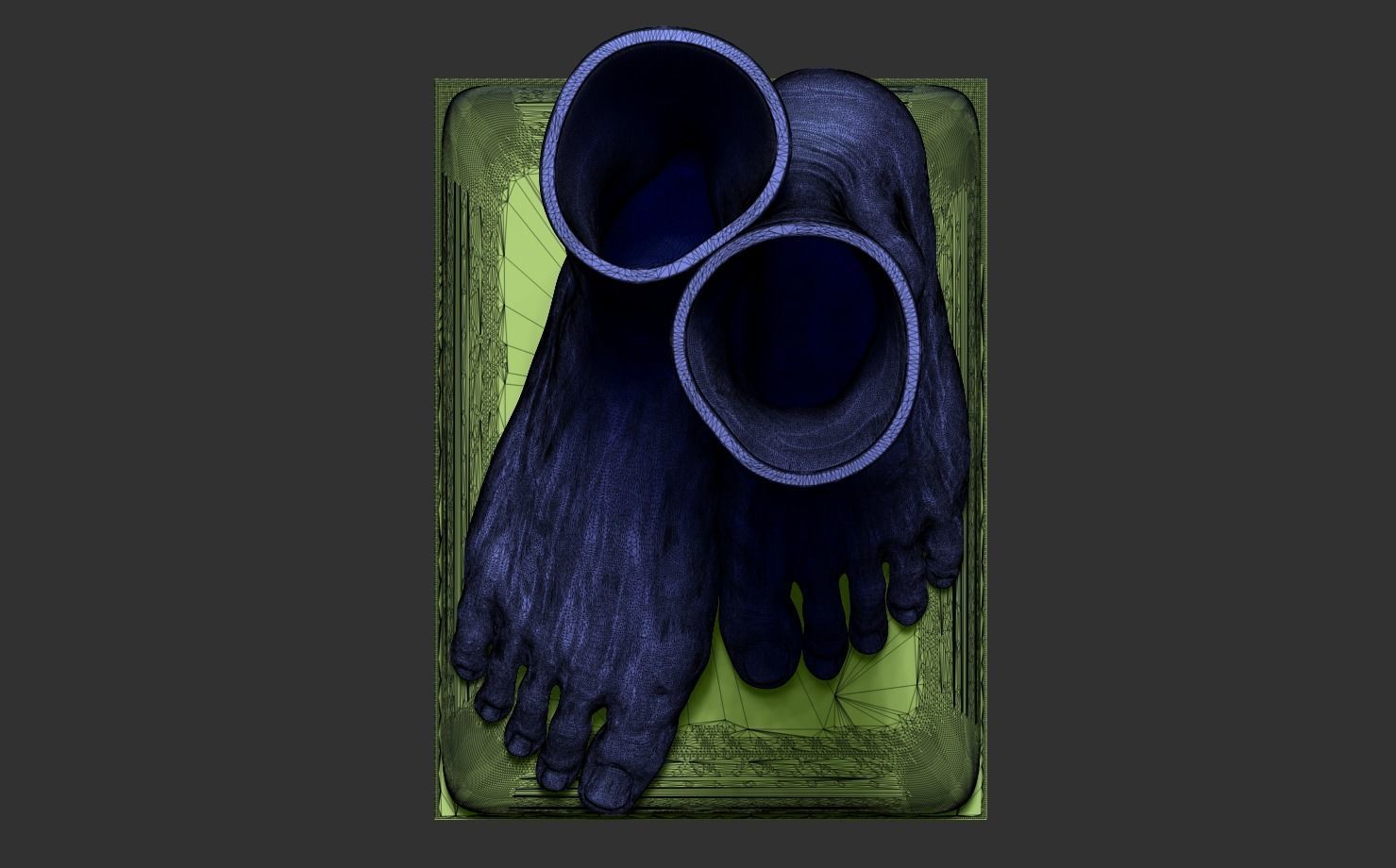 Foot Vase 3D print model_20