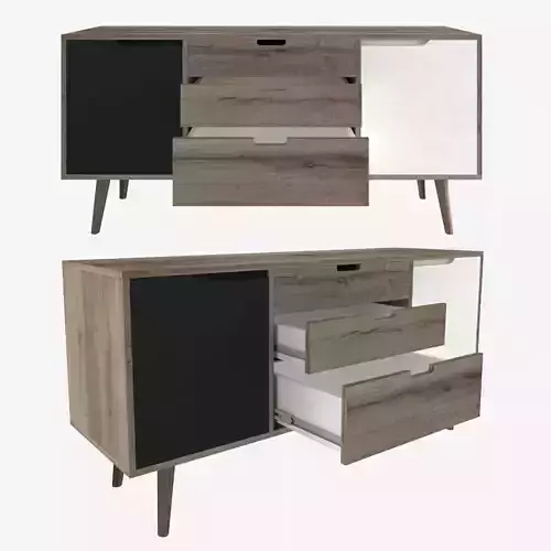 console 2 modern sideboard with drawers