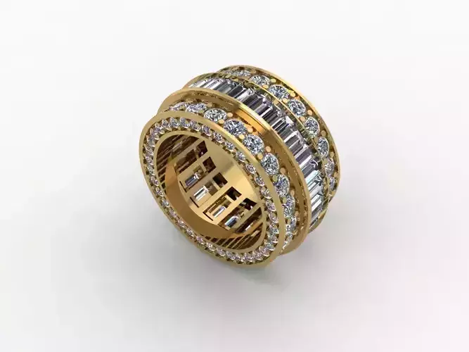 Ring roration full diamond