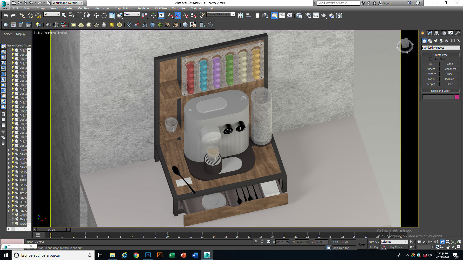 Nespresso Expert with capsule dispatcher 3D model_15