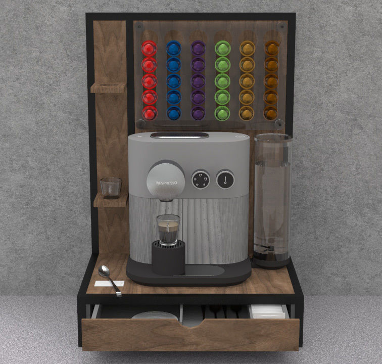 Nespresso Expert with capsule dispatcher 3D model_24