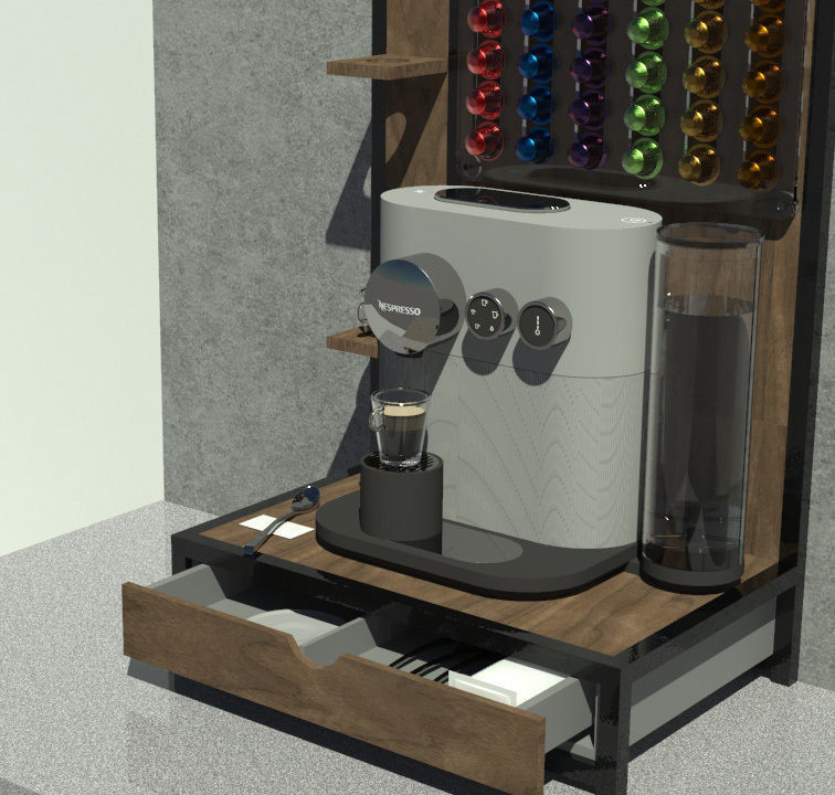 Nespresso Expert with capsule dispatcher 3D model_23
