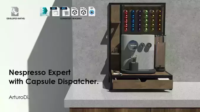 Nespresso Expert with capsule dispatcher