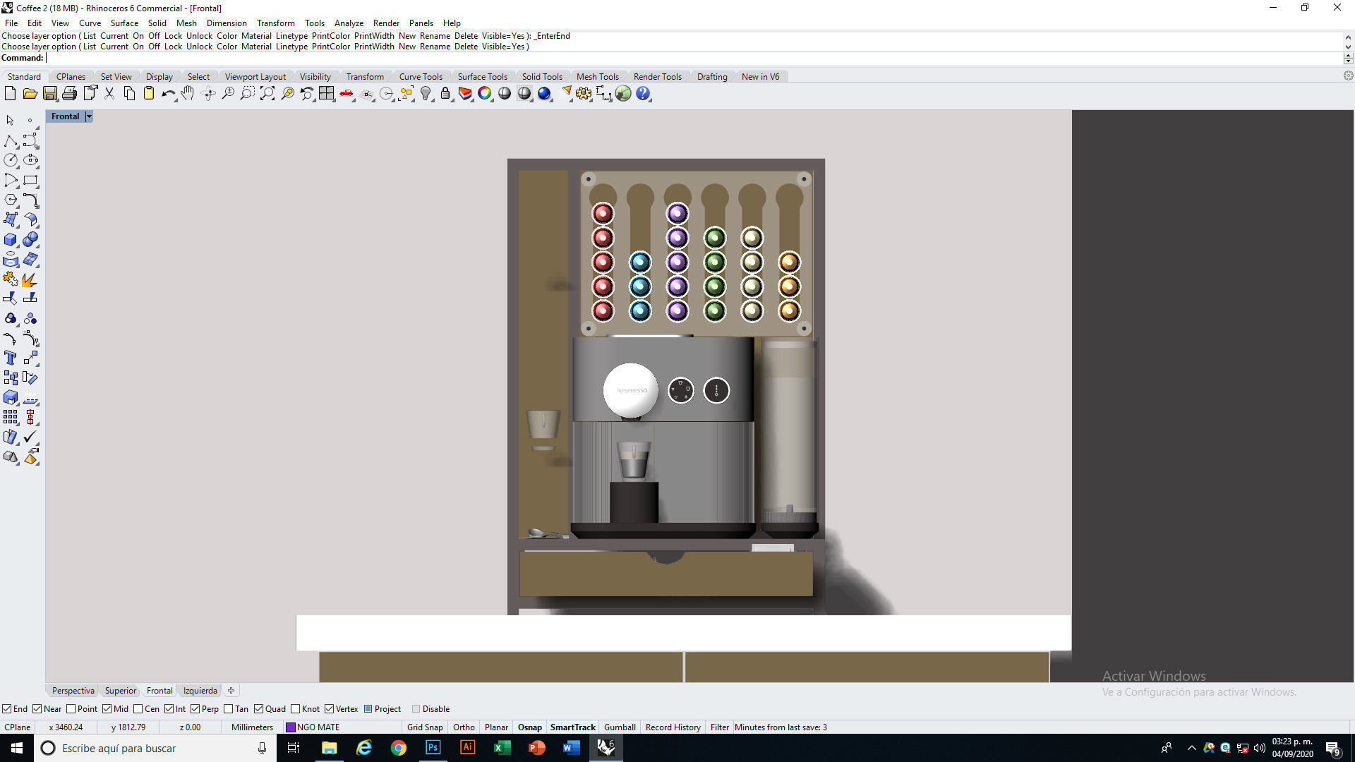 Nespresso Expert with capsule dispatcher 3D model_20