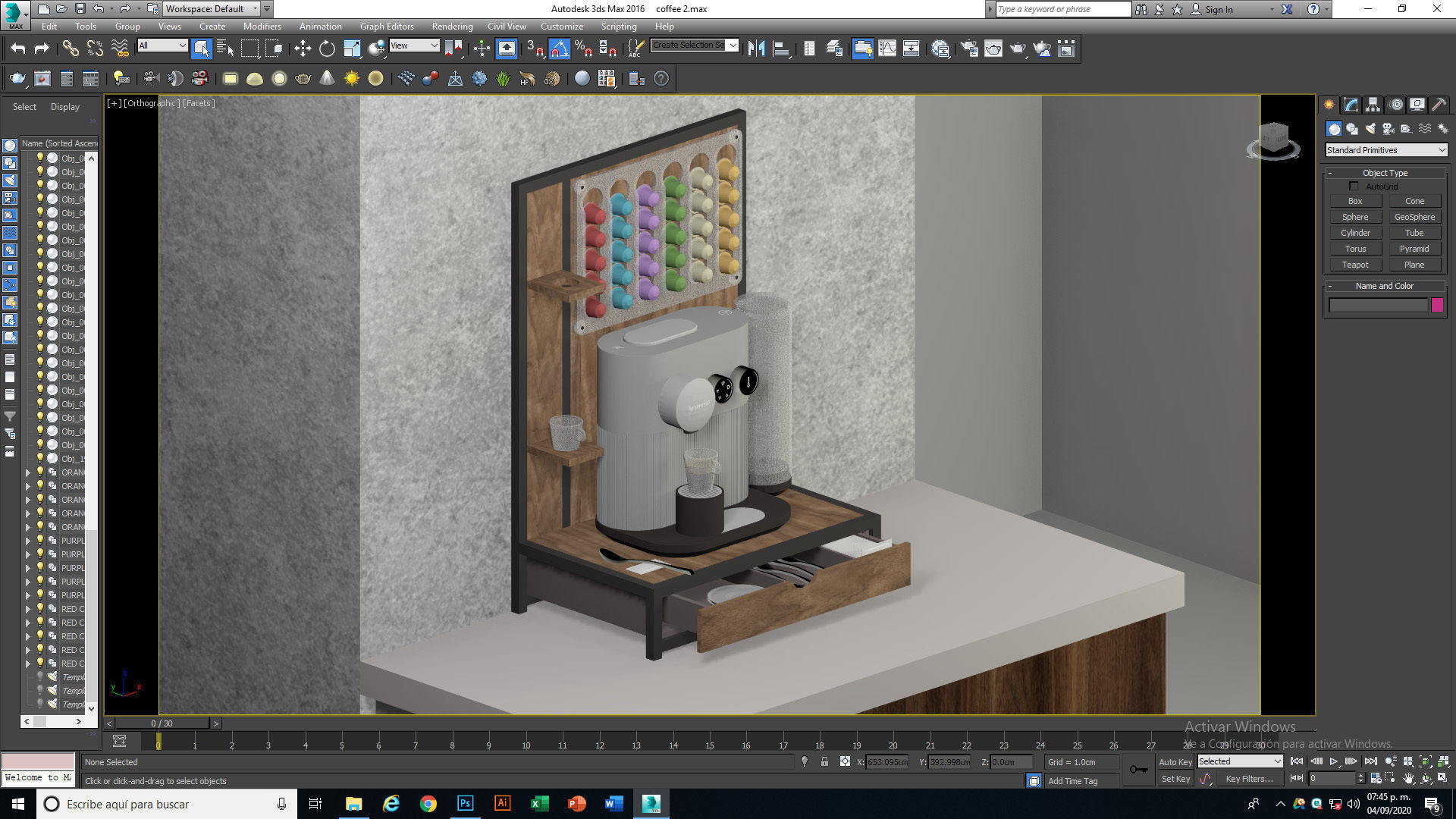 Nespresso Expert with capsule dispatcher 3D model_14