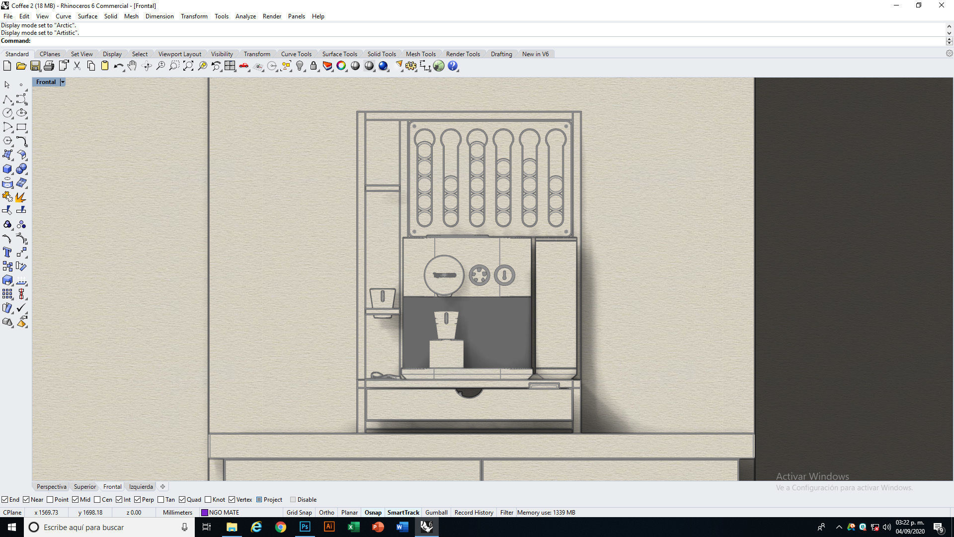 Nespresso Expert with capsule dispatcher 3D model_21