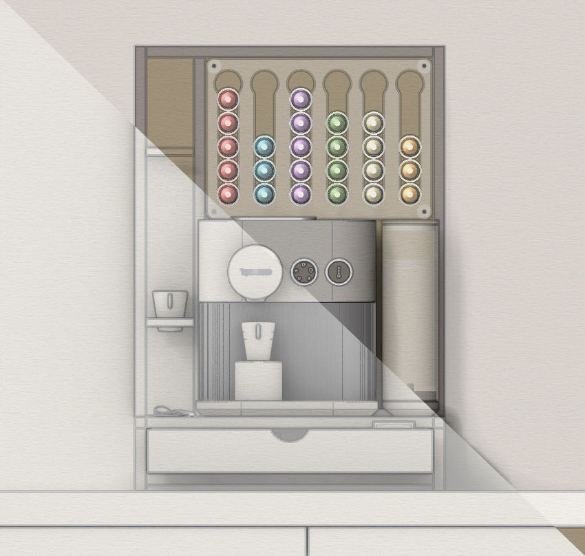 Nespresso Expert with capsule dispatcher 3D model_27