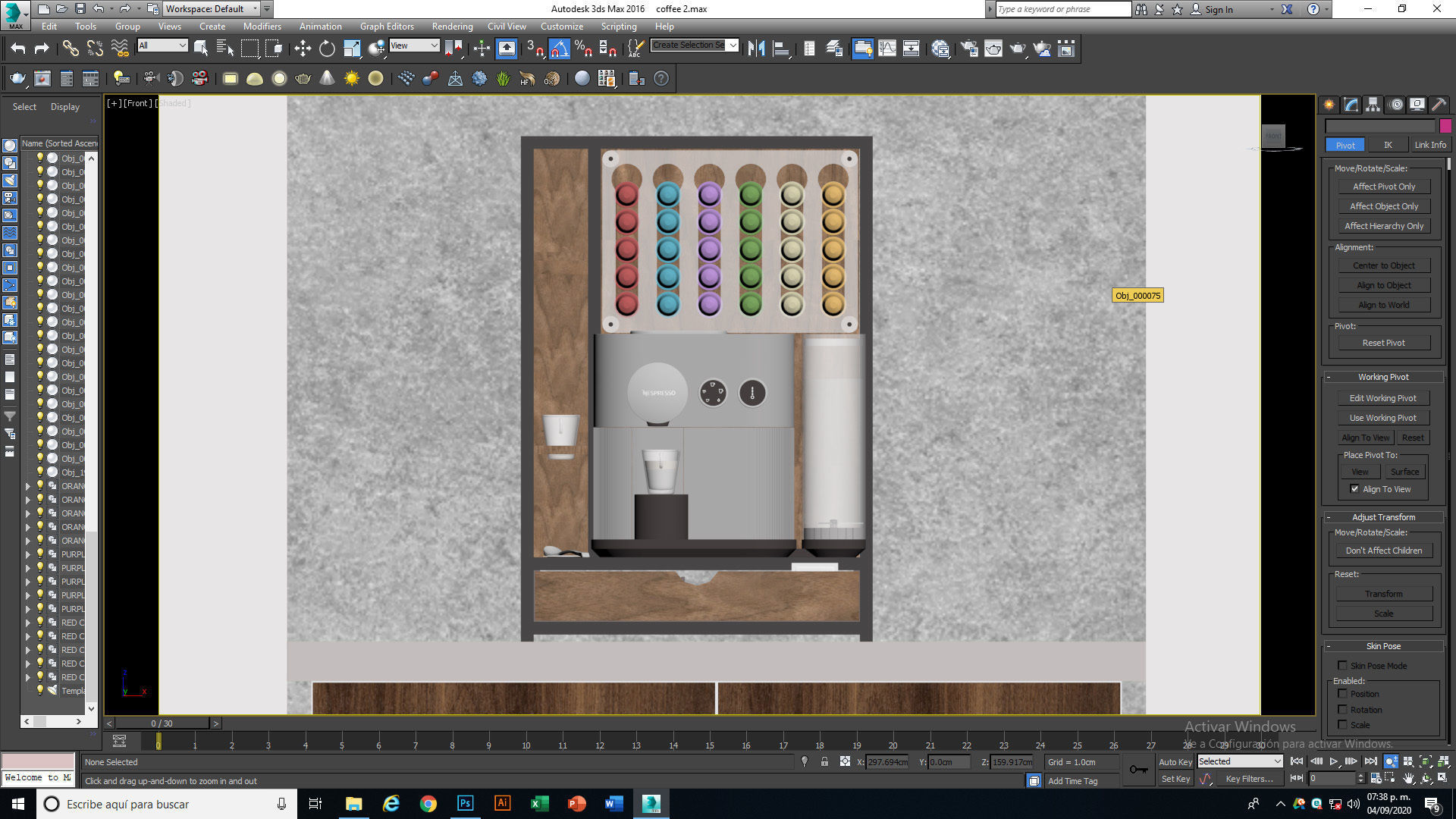 Nespresso Expert with capsule dispatcher 3D model_13