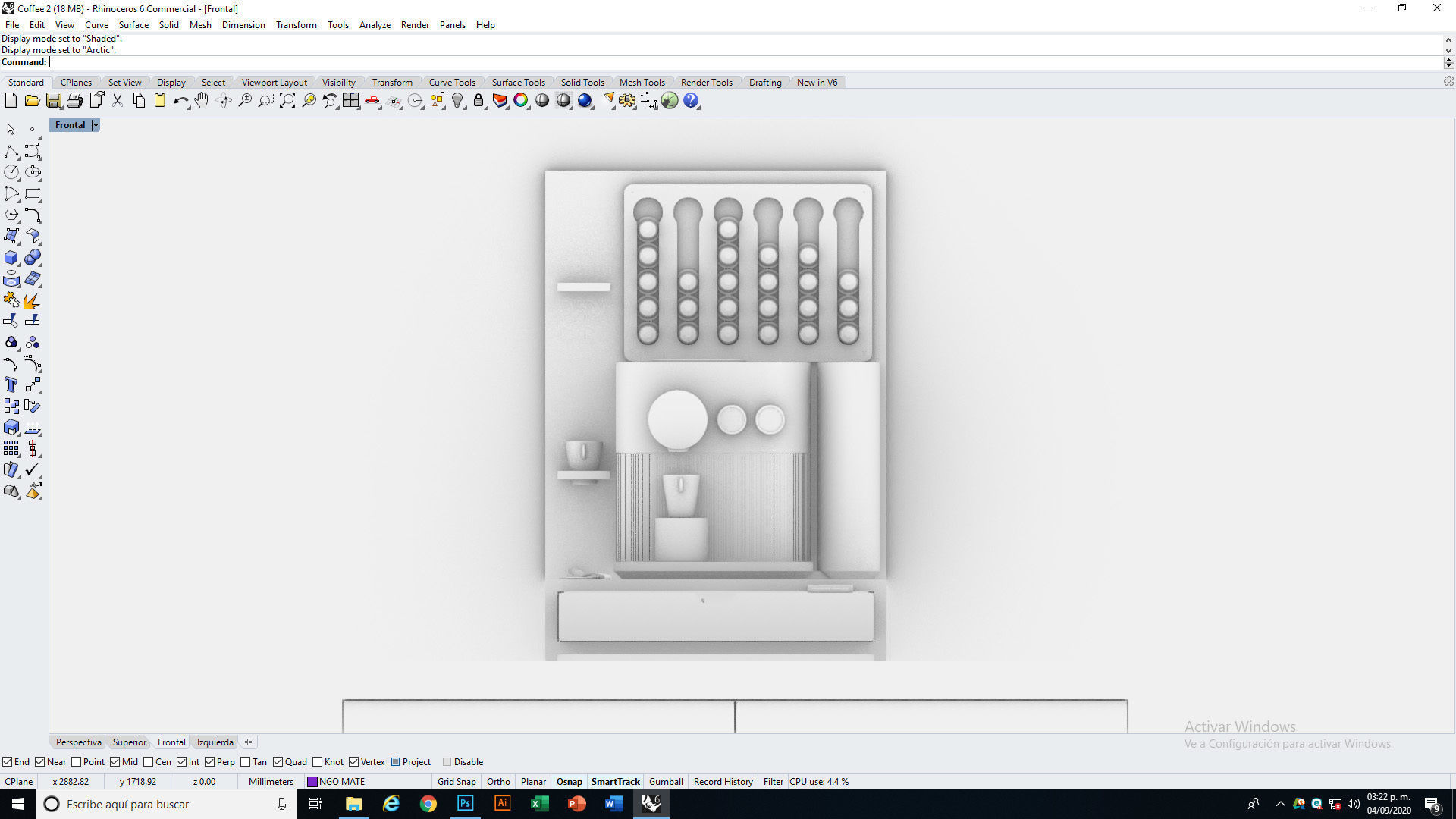Nespresso Expert with capsule dispatcher 3D model_9
