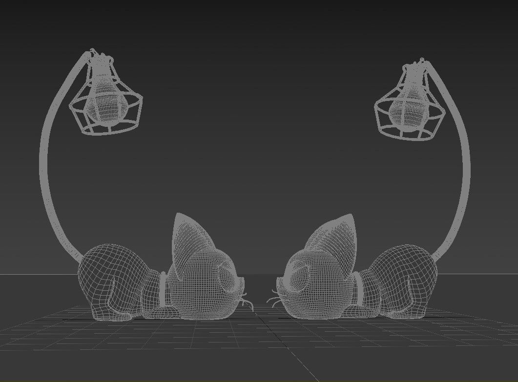 Cat Lamp 3D model_6