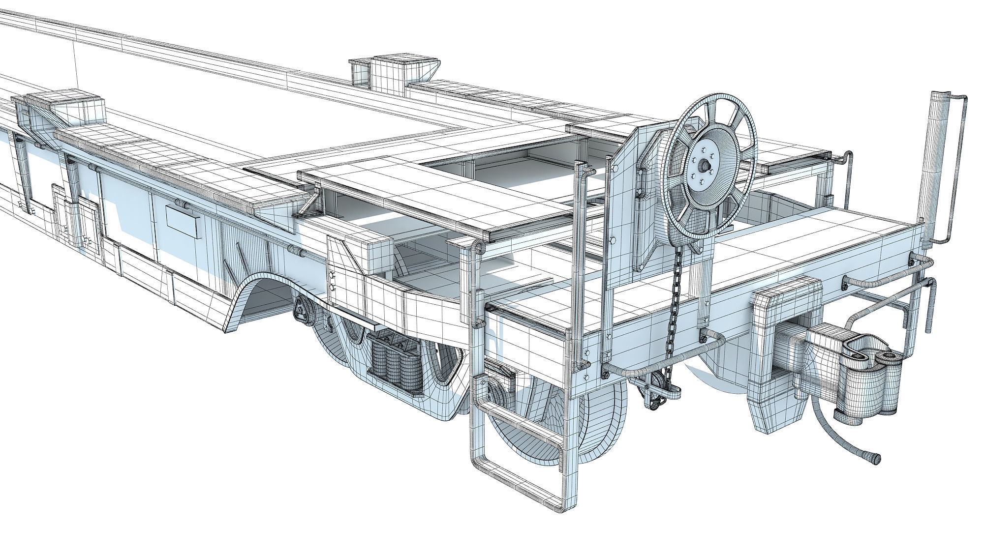 Double Stack Railcar 3D model_15