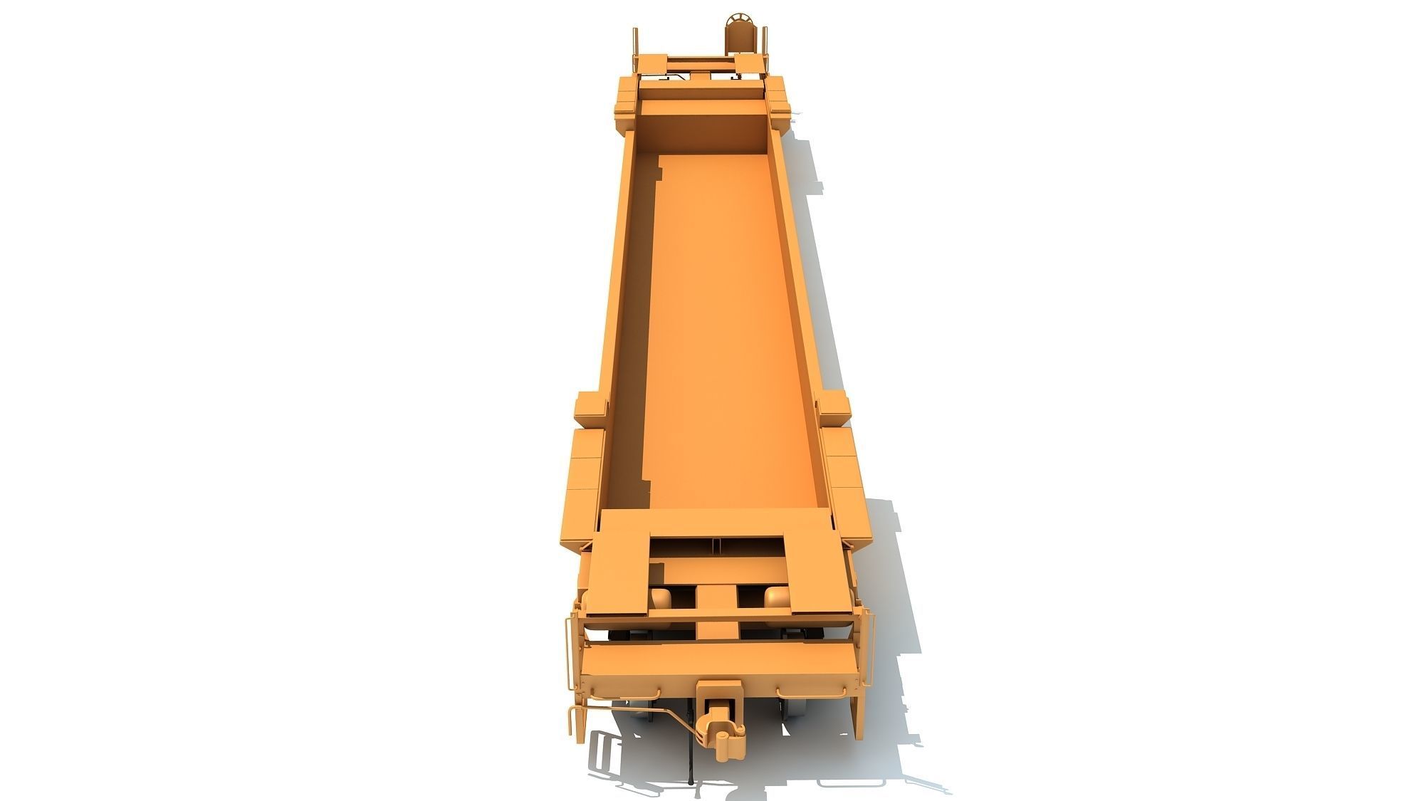 Double Stack Railcar 3D model_4