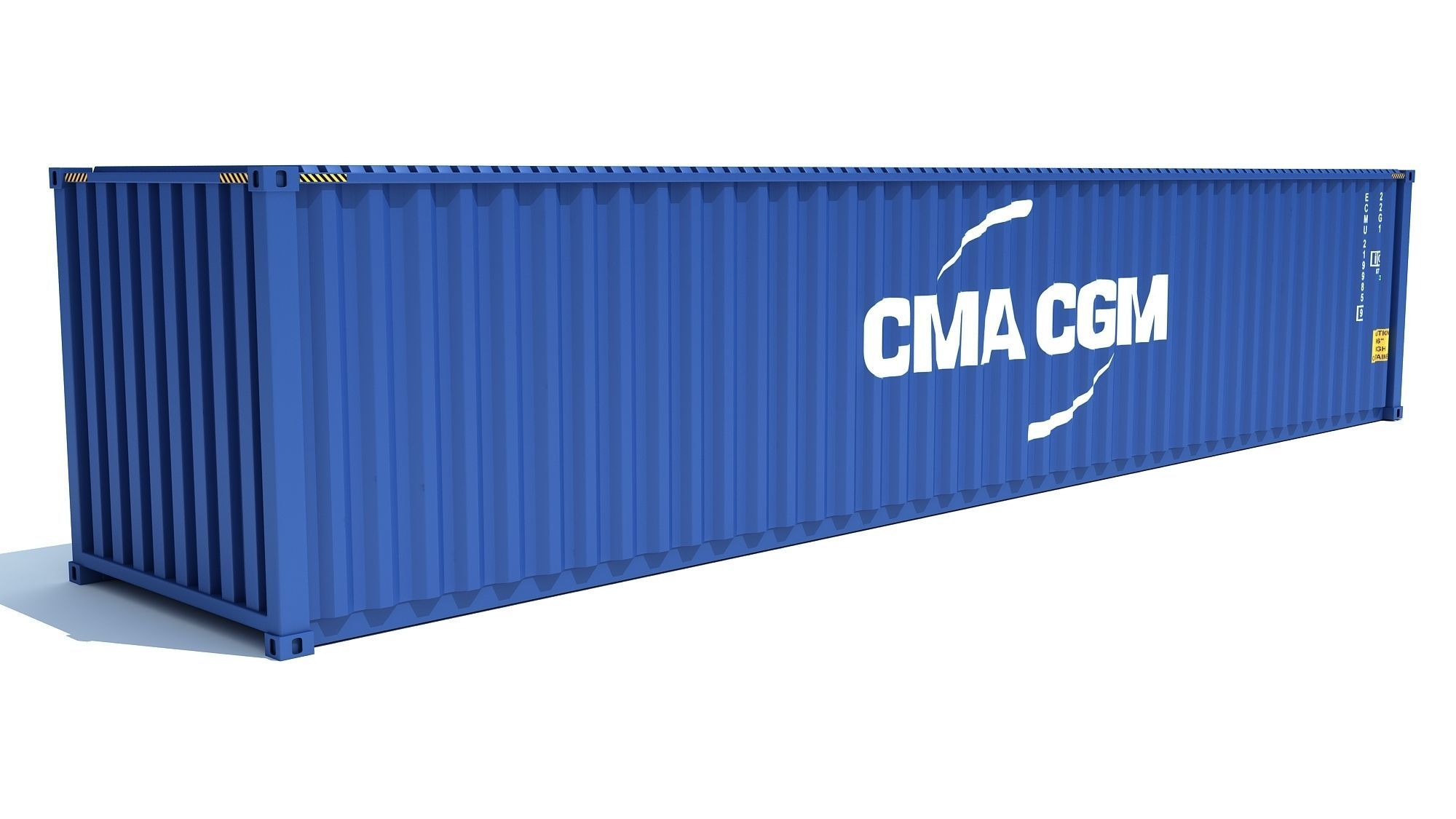 Shipping Container CMA CGM 3D model_1