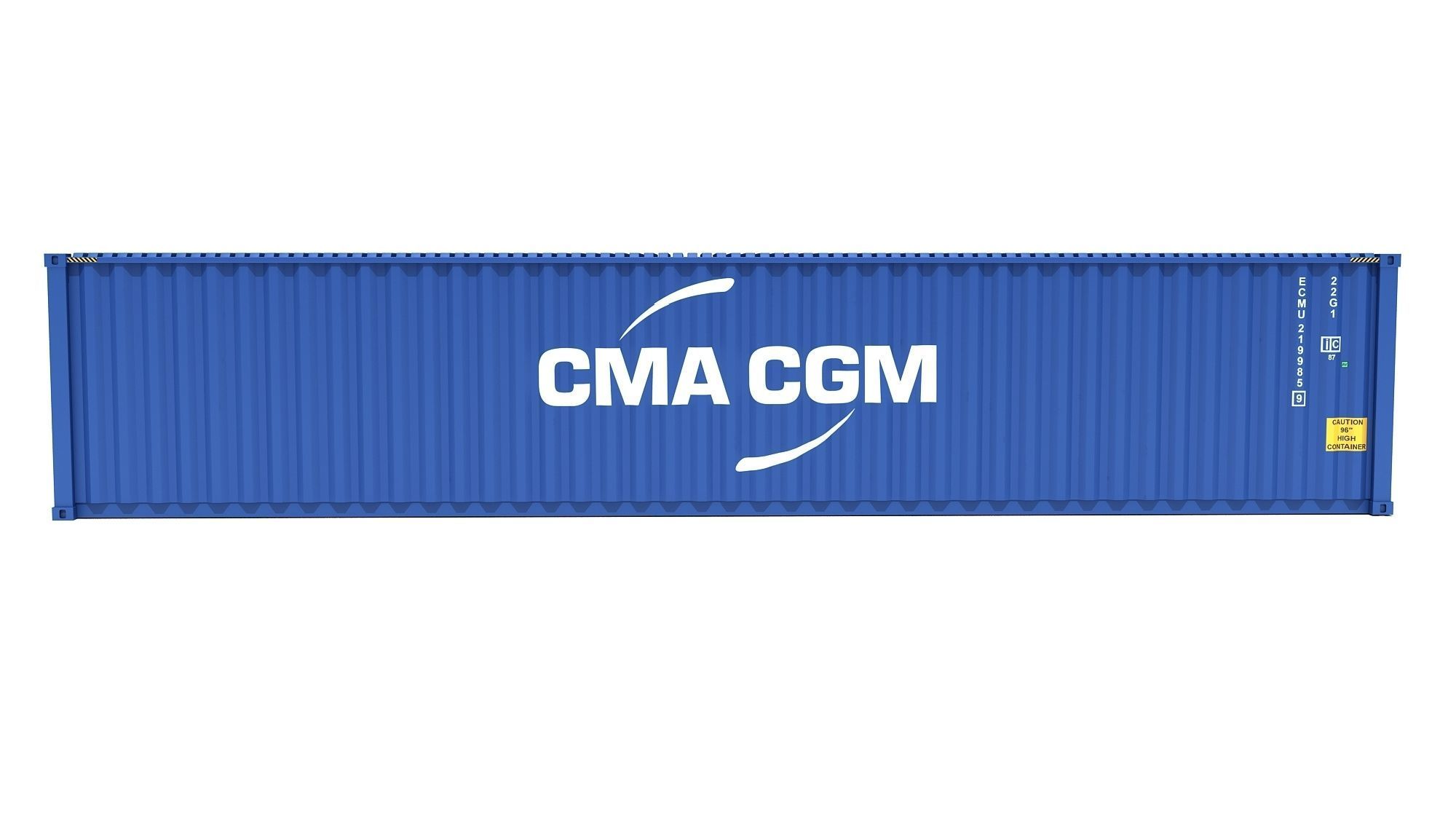 Shipping Container CMA CGM 3D model_2