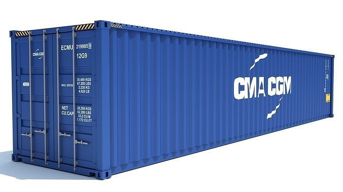 Shipping Container CMA CGM 3D model