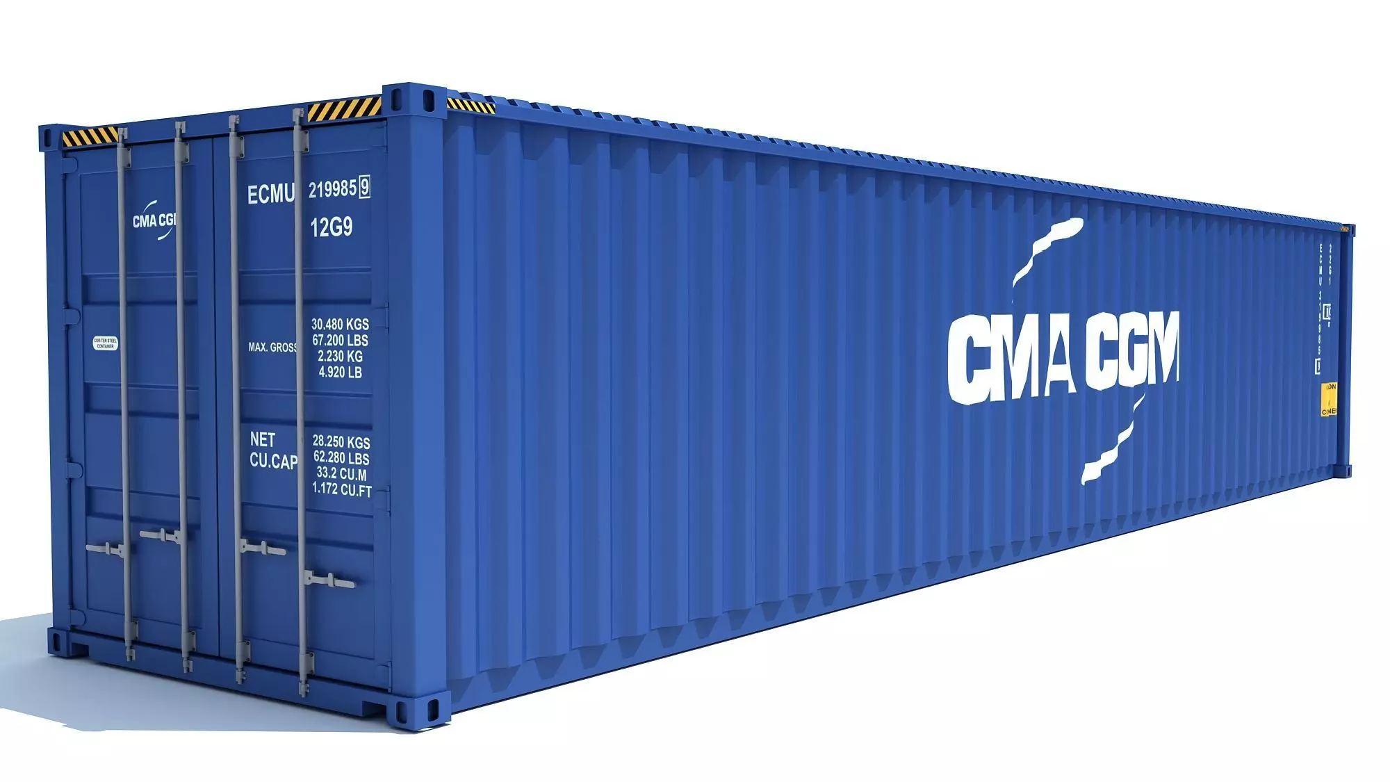 Shipping Container CMA CGM 3D model_0