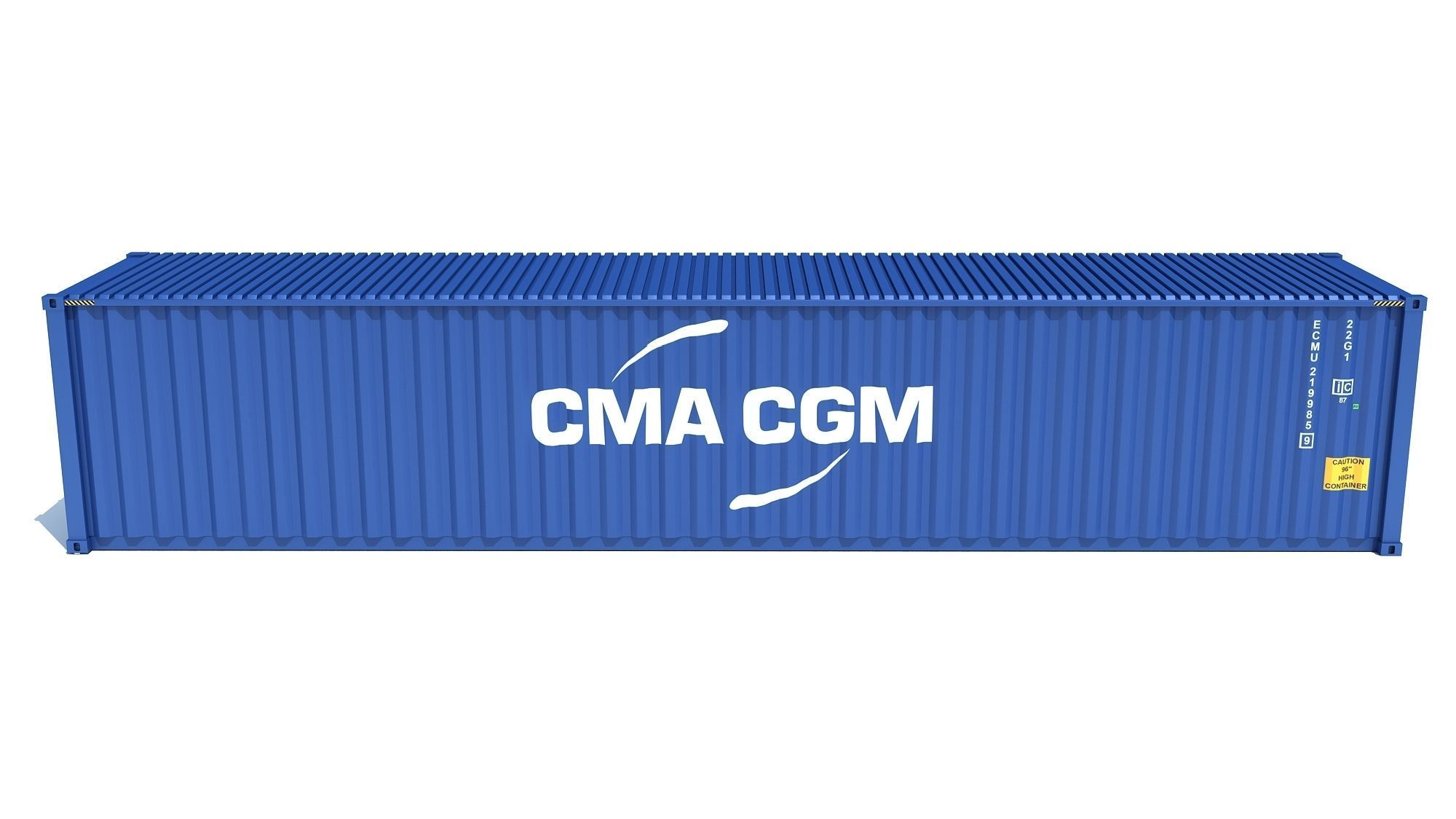 Shipping Container CMA CGM 3D model_6