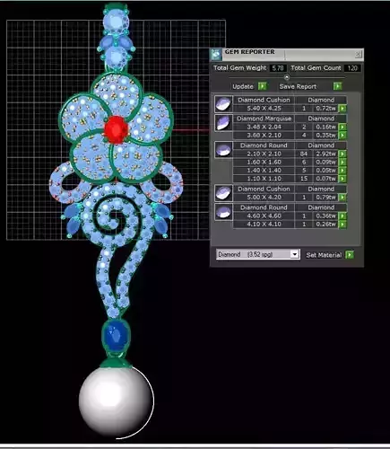 Pendant design have slice file and cad file 3D model