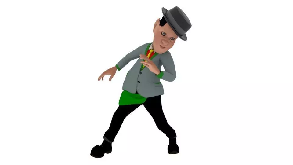 Dancing men 3D model