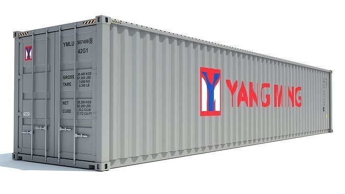 Shipping Container Yang Ming 3D model